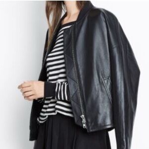 Women's Black Leather Jacket